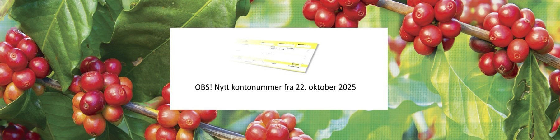 Nytt kontonummer